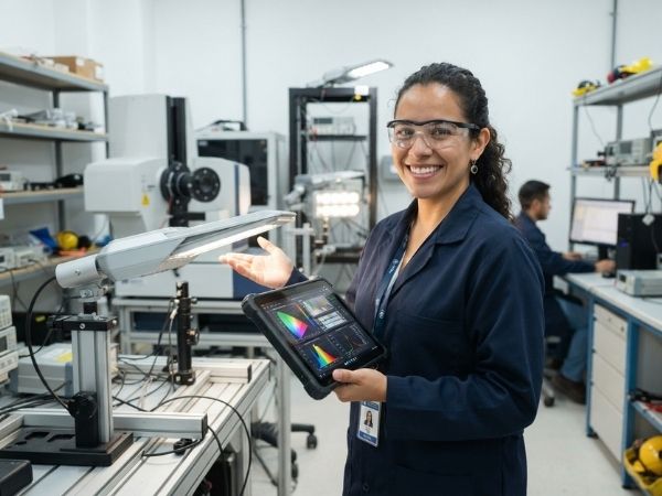 Ingeniero inspeccionando tablero eléctrico para certificación RETIE | Bureau Veritas Certification Colombia