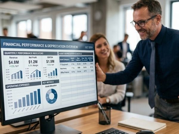 Dashboard de análisis de rendimiento de activos fijos | Bureau Veritas Certification Colombia.